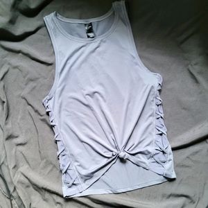 VS | Sport Dri-Fit Gray Tank Mesh Panel Cross S